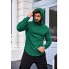 COOFANDY Men’s Workout Sweatshirts Long Sleeve Muscle Fit Athletic Gym Hoodies Pullover(Deep Green)