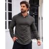 COOFANDY Men’s Workout Sweatshirts Long Sleeve Muscle Fit Athletic Gym Hoodies Pullover(Grey 1)