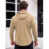 COOFANDY Men’s Workout Sweatshirts Long Sleeve Muscle Fit Athletic Gym Hoodies Pullover(Khaki)