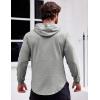 COOFANDY Men’s Workout Sweatshirts Long Sleeve Muscle Fit Athletic Gym Hoodies Pullover(Light Grey 1)