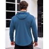 COOFANDY Men’s Workout Sweatshirts Long Sleeve Muscle Fit Athletic Gym Hoodies Pullover(Navy)