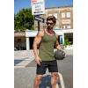 COOFANDY Men’s Workout Tank Top Ribbed Knit Sleeveless Gym Muscle T Shirts Bodybuilding Tee(Army Green(1 Pcs))