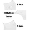 COOFANDY Men’s Workout Tank Top Ribbed Knit Sleeveless Gym Muscle T Shirts Bodybuilding Tee(Black/White (2 Pcs))