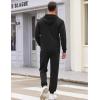 COOFANDY Sweatsuits for Men 2 Piece tracksuit Sets Full Zip Hoodie Sweatpants for Men Casual Sports Jogging Suits S-4XL(Black)