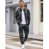 COOFANDY Sweatsuits for Men 2 Piece tracksuit Sets Full Zip Hoodie Sweatpants for Men Casual Sports Jogging Suits S-4XL(Black Camo)