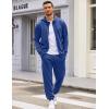 COOFANDY Sweatsuits for Men 2 Piece tracksuit Sets Full Zip Hoodie Sweatpants for Men Casual Sports Jogging Suits S-4XL(Blue)