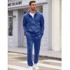 COOFANDY Sweatsuits for Men 2 Piece tracksuit Sets Full Zip Hoodie Sweatpants for Men Casual Sports Jogging Suits S-4XL(Blue)