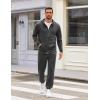 COOFANDY Sweatsuits for Men 2 Piece tracksuit Sets Full Zip Hoodie Sweatpants for Men Casual Sports Jogging Suits S-4XL(Dark Grey)