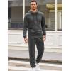 COOFANDY Sweatsuits for Men 2 Piece tracksuit Sets Full Zip Hoodie Sweatpants for Men Casual Sports Jogging Suits S-4XL(Dark Grey)