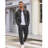 COOFANDY Sweatsuits for Men 2 Piece tracksuit Sets Full Zip Hoodie Sweatpants for Men Casual Sports Jogging Suits S-4XL(Dark Grey)