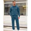COOFANDY Sweatsuits for Men 2 Piece tracksuit Sets Full Zip Hoodie Sweatpants for Men Casual Sports Jogging Suits S-4XL(Denim Blue)