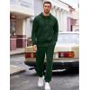 COOFANDY Sweatsuits for Men 2 Piece tracksuit Sets Full Zip Hoodie Sweatpants for Men Casual Sports Jogging Suits S-4XL(Green)