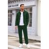 COOFANDY Sweatsuits for Men 2 Piece tracksuit Sets Full Zip Hoodie Sweatpants for Men Casual Sports Jogging Suits S-4XL(Green)