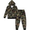 COOFANDY Sweatsuits for Men 2 Piece tracksuit Sets Full Zip Hoodie Sweatpants for Men Casual Sports Jogging Suits S-4XL(Green Camo)