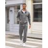 COOFANDY Sweatsuits for Men 2 Piece tracksuit Sets Full Zip Hoodie Sweatpants for Men Casual Sports Jogging Suits S-4XL(Grey)