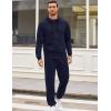 COOFANDY Sweatsuits for Men 2 Piece tracksuit Sets Full Zip Hoodie Sweatpants for Men Casual Sports Jogging Suits S-4XL(Navy Blue)