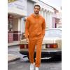 COOFANDY Sweatsuits for Men 2 Piece tracksuit Sets Full Zip Hoodie Sweatpants for Men Casual Sports Jogging Suits S-4XL(Safety Orange)