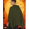 COOFANDY Unisex Casual Hooded Poncho Cape Cloak Fashion Coat Hoodie Pullover with Pocket(Army Green)