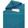 COOFANDY Unisex Casual Hooded Poncho Cape Cloak Fashion Coat Hoodie Pullover with Pocket(Blue Green)