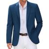 COOFANDY Men Casual Blazer Sport Coats Slim Fit Lightweight Business Two Button Suit Jackets(Blue)