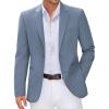 COOFANDY Men Casual Blazer Sport Coats Slim Fit Lightweight Business Two Button Suit Jackets(Grey Blue)
