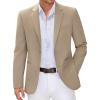 COOFANDY Men Casual Blazer Sport Coats Slim Fit Lightweight Business Two Button Suit Jackets(Khaki)