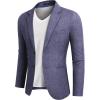 COOFANDY Men’s Blazer Casual Two Buttons Sport Coats Lightweight Suit Jacket(Blue)