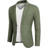 COOFANDY Men’s Blazer Casual Two Buttons Sport Coats Lightweight Suit Jacket(Dark Green)