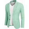 COOFANDY Men’s Blazer Casual Two Buttons Sport Coats Lightweight Suit Jacket(Mint Green)