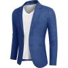 COOFANDY Men’s Blazer Casual Two Buttons Sport Coats Lightweight Suit Jacket(Royal Blue)