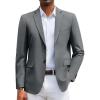 COOFANDY Men’s Casual Blazer Lightweight Suit Jacket Slim Fit Sport Coats for Men(Dark Grey)