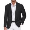 COOFANDY Men’s Casual Blazer One Button Sport Coat Slim Fit Lightweight Suit Blazer Jacket(Black)