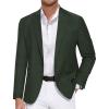 COOFANDY Men’s Casual Blazer One Button Sport Coat Slim Fit Lightweight Suit Blazer Jacket(Deep Green)