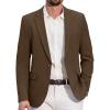 COOFANDY Men’s Casual Blazer Slim Fit Lightweight Sport Coats One Button Suit Jacket Dress Blazer Jackets(Brown)