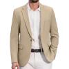 COOFANDY Men’s Casual Blazer Slim Fit Lightweight Sport Coats One Button Suit Jacket Dress Blazer Jackets(Light Khaki)