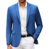 COOFANDY Mens Casual Blazer Slim Fit Suit Jacket Lightweight Knit Sport Coat Two Button Blazer Jacket(Royal Blue)