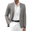 COOFANDY Mens Casual Blazer Slim Fit Suit Jacket Two Button Lightweight Sport Coat(Dark Gray)