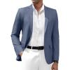 COOFANDY Mens Casual Blazer Slim Fit Suit Jacket Two Button Lightweight Sport Coat(Navy Blue)
