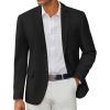 COOFANDY Men’s Casual Blazer Slim Fit Two Button Lightweight Sport Coats Business Suit Jacket(Black)