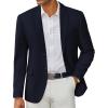 COOFANDY Men’s Casual Blazer Slim Fit Two Button Lightweight Sport Coats Business Suit Jacket(Navy Blue)