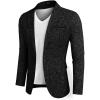 COOFANDY Men’s Casual Blazer Suit Jackets Slim Fit One Button Business Sport Coats(2 – Black)