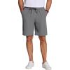 COOFANDY Men’s Casual Drawstring Shorts Lightweight Elastic Waist Walking Shorts with Pockets(Dark Grey)