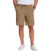 COOFANDY Men’s Casual Drawstring Shorts Lightweight Elastic Waist Walking Shorts with Pockets(Dark Khaki)