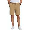 COOFANDY Men’s Casual Drawstring Shorts Lightweight Elastic Waist Walking Shorts with Pockets(Khaki)