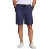 COOFANDY Men’s Casual Drawstring Shorts Lightweight Elastic Waist Walking Shorts with Pockets(Navy Anchor)