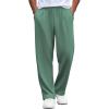 COOFANDY Mens Casual Sweatpants Open Bottom Lounge Pants Lightweight Baggy Workout Yoga Track Pants(Green)