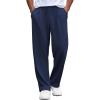 COOFANDY Mens Casual Sweatpants Open Bottom Lounge Pants Lightweight Baggy Workout Yoga Track Pants(Navy Blue)
