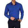 COOFANDY Mens Dress Shirts Wrinkle Free Long Sleeve Button Down Shirts Formal Business Shirt(Royal Blue)