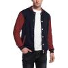 COOFANDY Men’s Fashion Varsity Jacket Causal Slim Fit Cotton Letterman Baseball Bomber Jackets(Vintage)