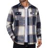 COOFANDY Mens Flannel Shirts Long Sleeve Plaid Shirt Jacket Button Down Shirt with Pockets